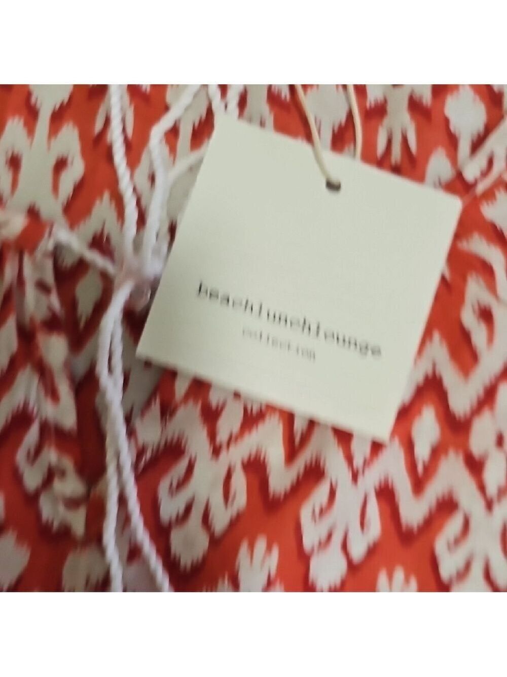 Beachlunchlounge Red and White Smocked Sleeveless Blouse - Picture 5 of 8
